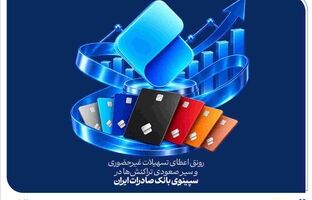 رونق اعطای تسهیلات غیرحضوری و سیر صعودی تراکنش‌ها در سپینوی بانک صادرات ایران