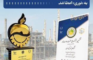 تندیس زرین ششمین جشنواره ملی صنعت سلامت محور به «نوری» اعطا شد