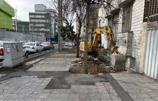  آغاز پروژه بهسازی پیاده راه خیابان ایران زمین جنوبی