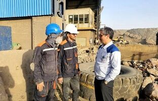 بازدید مدیرعامل فولاد سنگان از خطوط انتقال و سنگ‌شکن معادن سنگان 