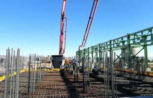 پیشرفت پروژه احیا اقلید با تکمیل بتن‌ریزی فونداسیون Cooling Tower