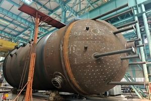 ساخت بلندترین برج واحدهای الفین کشور در پتروشیمی الماس ماهشهر