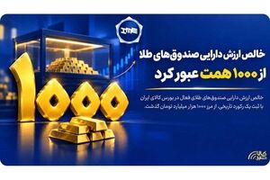 خالص ارزش دارایی صندوق‌های طلا از ۱۰۰۰ همت عبور کرد