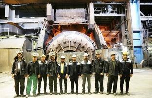 ثبت رکورد جدید نسوز کنورتور فولادسازی در ذوب آهن اصفهان