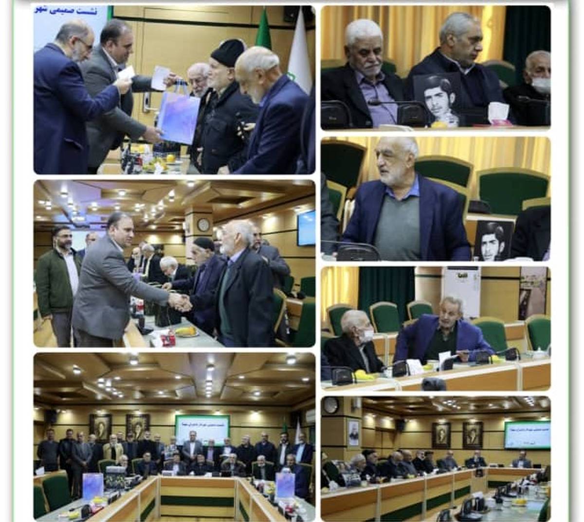 نشست صمیمی شهردار منطقه با پدران شهید منطقه ۴ / تجلیل شهردار منطقه ۴ از پدران گرانقدر شهدای طهران کوچک