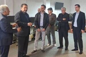 بازدید راهبردی وزیر صمت از ستاد ۱۲۴ در محل پدافند غیرعامل