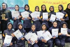 دختران شناگر فولاد مبارکه بر سکوی سوم مسابقات قهرمانی جنوب کشور