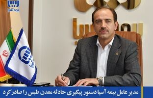 مدیر عامل بیمه آسیا دستور پیگیری حادثه معدن طبس را صادر کرد
