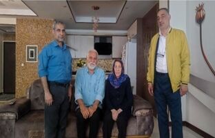 تجلیل نمایندگان پالایشگاه تهران از مادر گرامی شهید سرافراز خسرو قزوینه