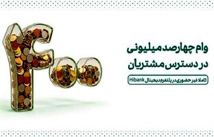 وام ۴۰۰ میلیونی در دسترس مشتریان