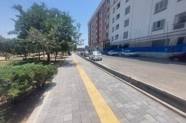 رنگ‌آمیزی ۱۰ هزار متر از جداول بزرگراه شهید کاظمی در منطقه ۱۹