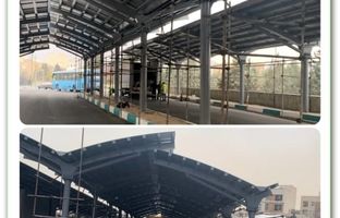 مسقف سازی پایانه اتوبوسرانی افق در منطقه ۴ به پایان رسید