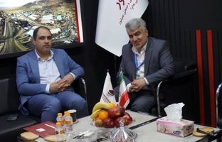 بازدید مدیر کل دفتر نظارت بر وزارت صمت از غرفه صبانور