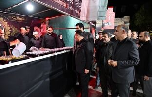 قدردانی معاون توسعه مدیریت و منابع وزارت اقتصاد از موکب بیمه ایران در مراسم تدفین امام شهید در مشهد