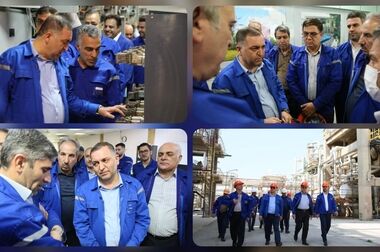 برگزاری مراسم بزرگداشت شهدای تجاوز دشمن صهیونیستی در پتروشیمی شازند