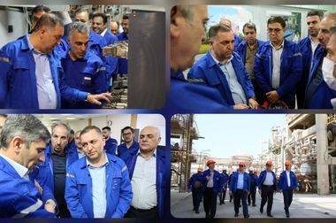 برگزاری مراسم بزرگداشت شهدای تجاوز دشمن صهیونیستی در پتروشیمی شازند