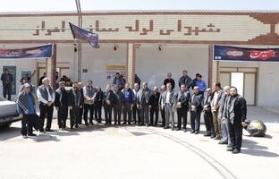 میزبانی شرکت لوله‌سازی اهواز از مدیران وزارت کار در موکب شهدای لوله سازی اهواز در مرز چذابه