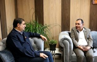  دیدار معاون محیط زیست انسانی اداره کل حفاظت محیط زیست خوزستان با قائم مقام مدیرعامل فولاد خوزستان