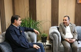  دیدار معاون محیط زیست انسانی اداره کل حفاظت محیط زیست خوزستان با قائم مقام مدیرعامل فولاد خوزستان