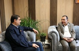  دیدار معاون محیط زیست انسانی اداره کل حفاظت محیط زیست خوزستان با قائم مقام مدیرعامل فولاد خوزستان
