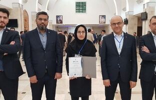 بانوی فولاد خوزستان گواهی‌نامه ارائه مقاله در سمپوزیوم کیش ۱۴۰۳ را دریافت کرد