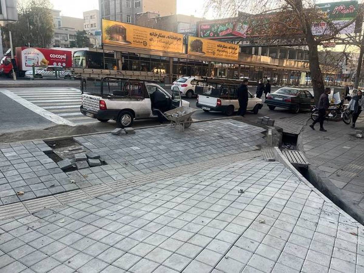 بهبود ترافیک و ایمنی میدان توحید با اجرای اصلاح هندسی