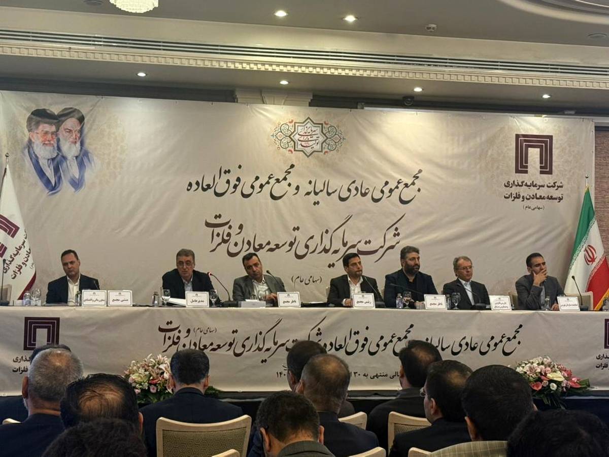 رشد ۳۰ درصدی سود شرکت‌های مدیریتی توسعه معادن و فلزات در سال ۱۴۰۳ /تصویب تقسیم سود ۱۷ تومانی هر سهم در مجمع سالیانه 
