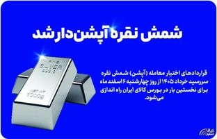شمش نقره آپشن‌دار شد