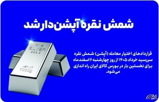 شمش نقره آپشن‌دار شد