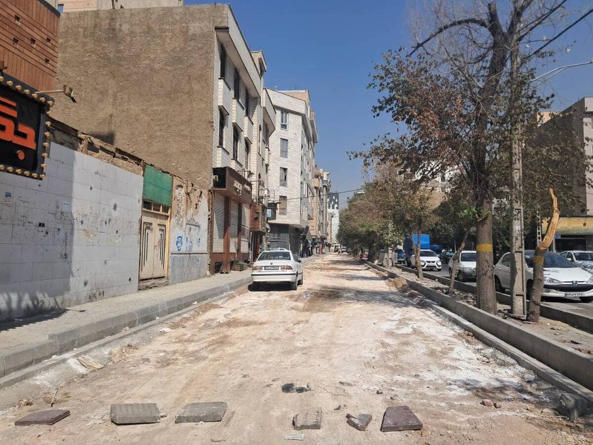 پیشرفت ۷۵ درصدی طرح تعریض خیابان میثاق شمالی در منطقه ۱۹