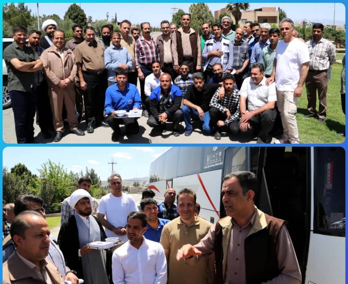 اعزام اولین گروه از کارکنان مجتمع معدنی چادرملو به اردوی راهیان نور غرب کشور