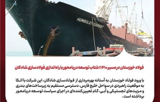 فولاد خوزستان در مسیر ۱۴۱۰؛ شتاب توسعه دریامحور با راه‌اندازی فولادسازی شادگان