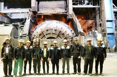 ثبت رکورد جدید تولید در کارگاه نورد ۳۵۰ ذوب‌آهن اصفهان