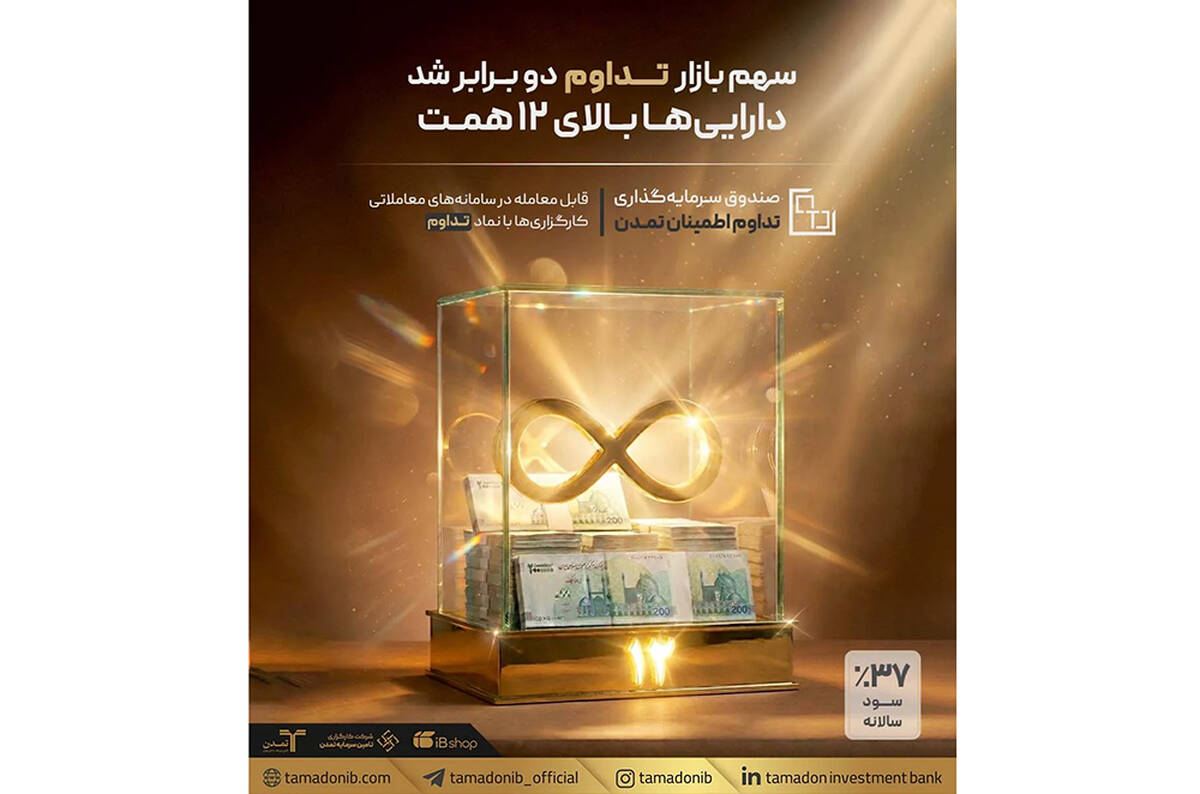 سهم بازار «تداوم» دو برابر شد / دارایی‌ها بالای ۱۲ همت