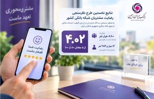 رضایت مشتریان از خدمات بانک ایران‌زمین در ارزیابی سراسری بانک مرکزی