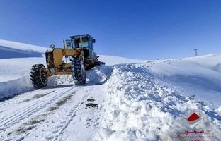 صبانور در کنار مردم کرانی؛ برف‌روبی و امدادرسانی به جاده‌های روستایی بیجار