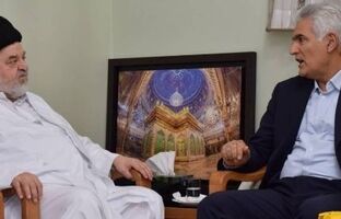 دیدار و گفتگوی دکتر بهزاد شیری مدیر عامل پست بانک ایران با حضرت آیت ا….سید جواد شهرستانی در قم