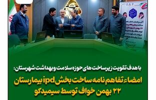 امضای تفاهمنامه همکاری سیمیدکو و شبکه بهداشت و درمان خواف