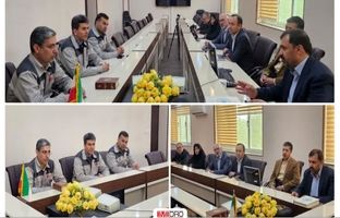 جلسه مدیر مجتمع سنگ‌آهن سنگان با ریاست دانشگاه آزاد اسلامی تربت حیدریه