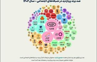 پاکسان در جمع ۱۰۰ برند پربازدید ایرانی در شبکه‌های اجتماعی