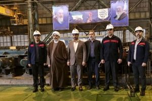 بازدید حجت الاسلام و المسلمین مصطفی انصاری‌ فرد، مدیرکل بازرسی استان از شرکت فولاد اکسین خوزستان