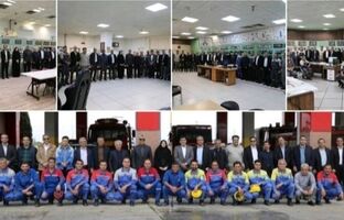 دیدار مدیر عامل و دیگر مدیران شرکت پتروشیمی شیراز با کارکنان در آغاز سال جدید