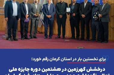 از مدیرعامل گهرزمین در روز ملی صنعت و معدن تقدیر شد