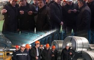 بازدید رئیس امور سیاست‌گذاری توسعه و مشارکت‌های سازمان برنامه و بودجه کشور از شرکت ورق خودرو 