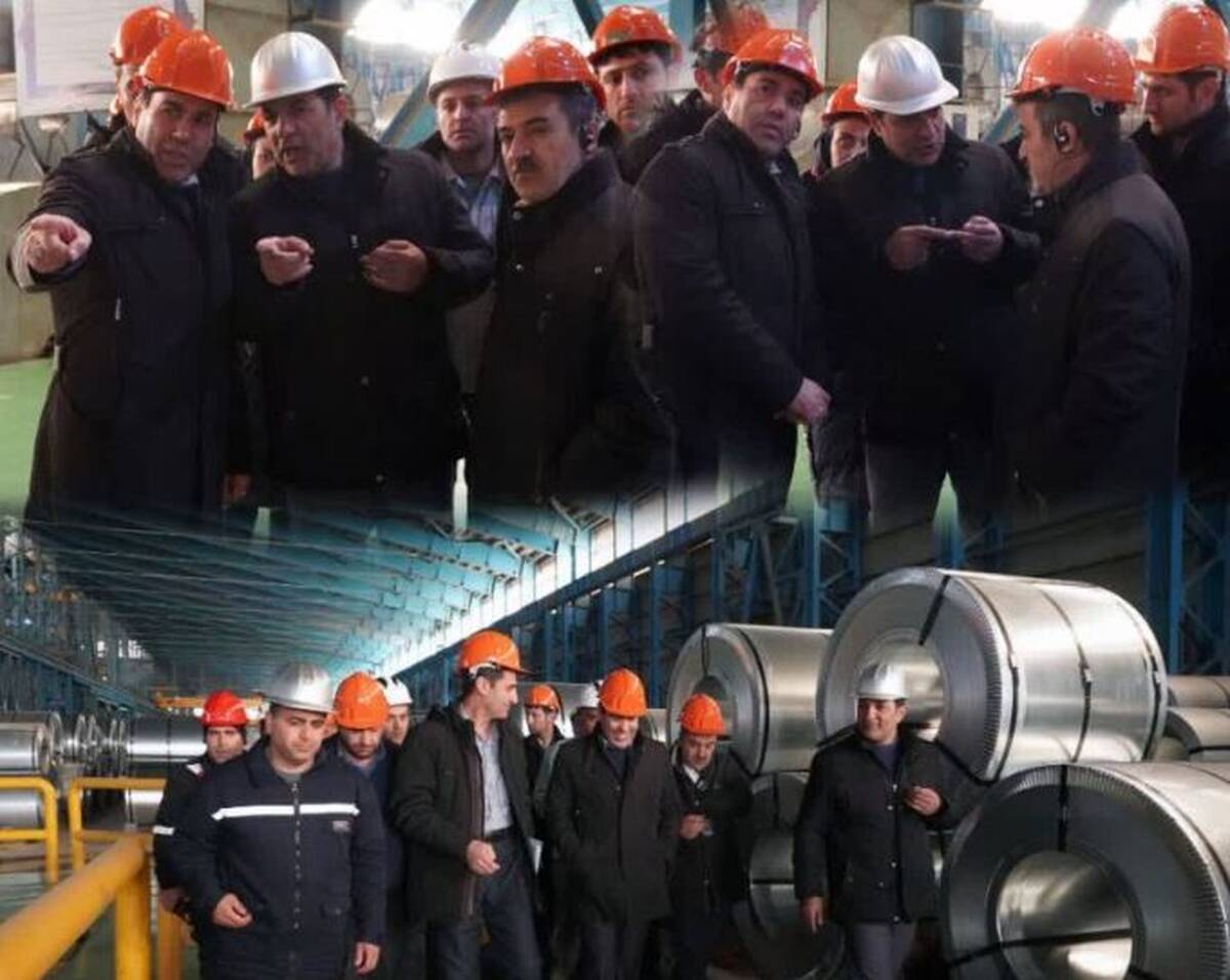 بازدید رئیس امور سیاست‌گذاری توسعه و مشارکت‌های سازمان برنامه و بودجه کشور از شرکت ورق خودرو 