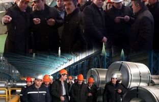 بازدید رئیس امور سیاست‌گذاری توسعه و مشارکت‌های سازمان برنامه و بودجه کشور از شرکت ورق خودرو 
