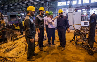 بازدید مدیر ارشد بهره‌برداری شرکت فولاد آلیاژی ایران از روند نصب سیرکوفلاکس در واحد تکمیل‌کاری