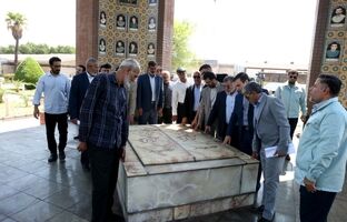  بازدید آزادگان سرافراز هشت دفاع مقدس از خطوط تولید شرکت فولاد خوزستان