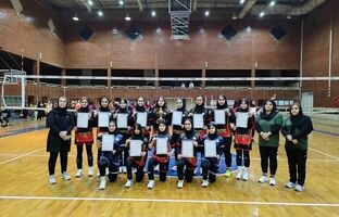 قهرمانی دختران والیبالیست باشگاه فرهنگی ورزشی پتروشیمی مارون در لیگ برتر استان خوزستان