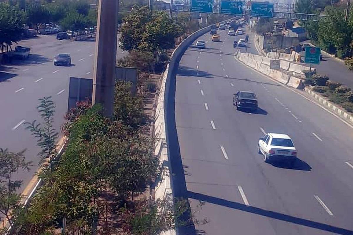 2 هزار متر طول از بزرگراه ارتش ایمن سازی شد